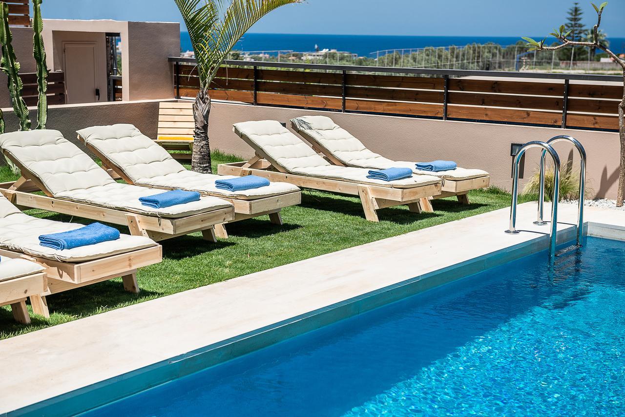 Fos Villa, A Luxe House With Private Heated Pool Galatas  Exterior photo