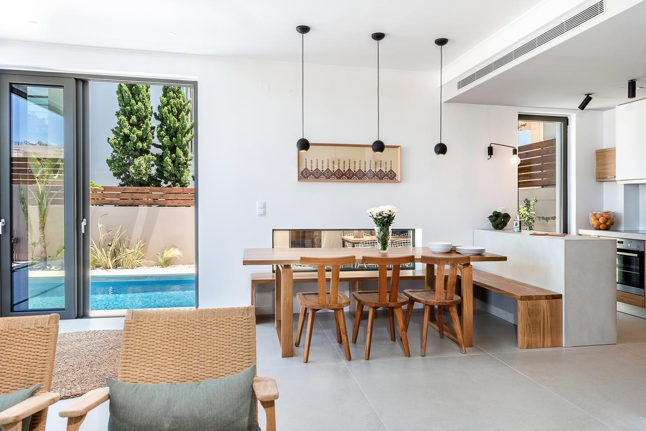Fos Villa, A Luxe House With Private Heated Pool Galatas  Exterior photo