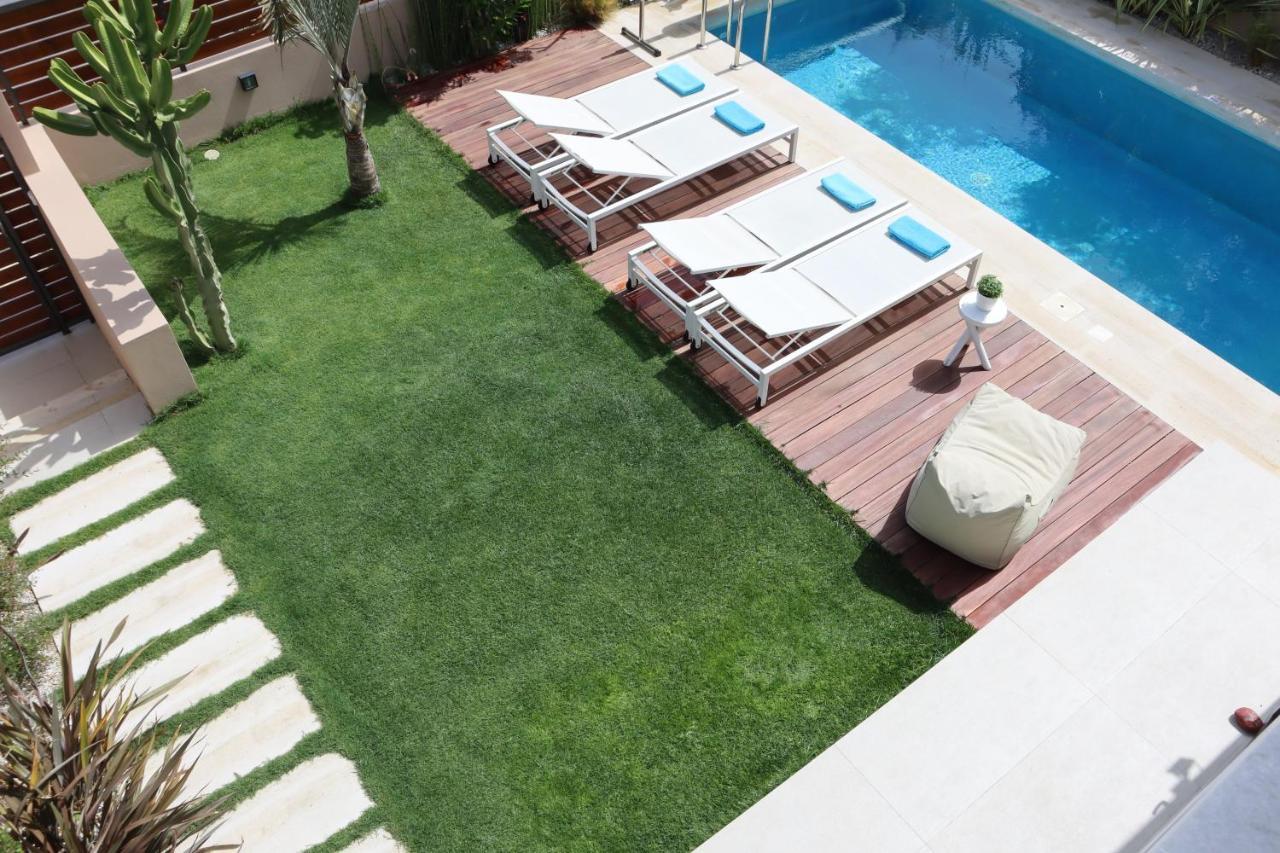 Fos Villa, A Luxe House With Private Heated Pool Galatas  Exterior photo